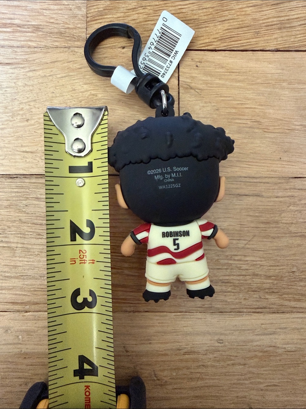 NWT USMNT #5 Antonee Robinson US Soccer Figural Bag Clip World Cup ⚽️🥅🏆 - Picture 3 of 5